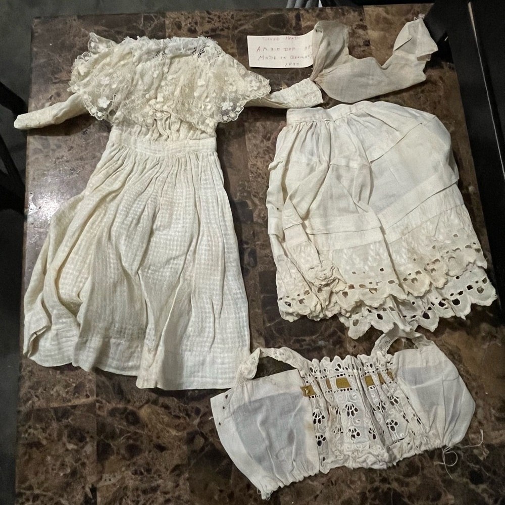 Antique doll dress made in Germany 1897